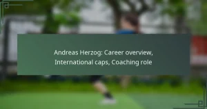 Andreas Herzog: Career overview, International caps, Coaching role