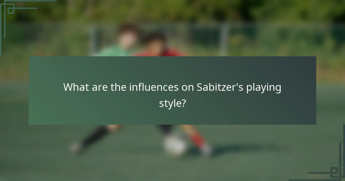 What are the influences on Sabitzer's playing style?
